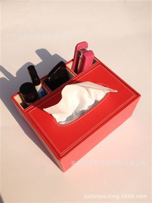 匠心獨具，點亮家居藝術 探索東莞嘉聯包裝的紅色多功能皮質紙巾盒